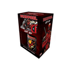 Marvel Deadpool Mug, Nyckelring och Coaster Set