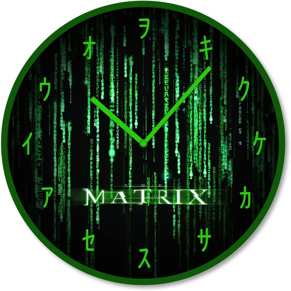 Matrix Code Väggklocka