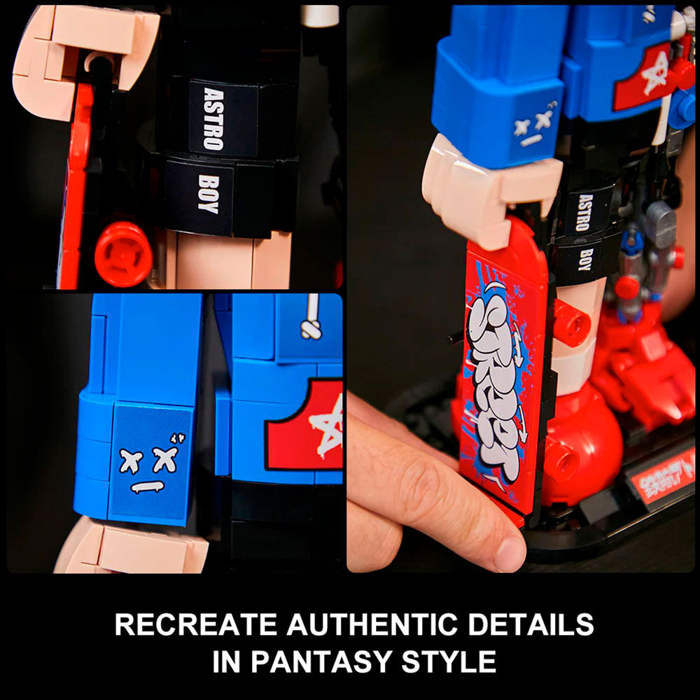 Astro Boy Skateboard Byggsats - 1117 Delar