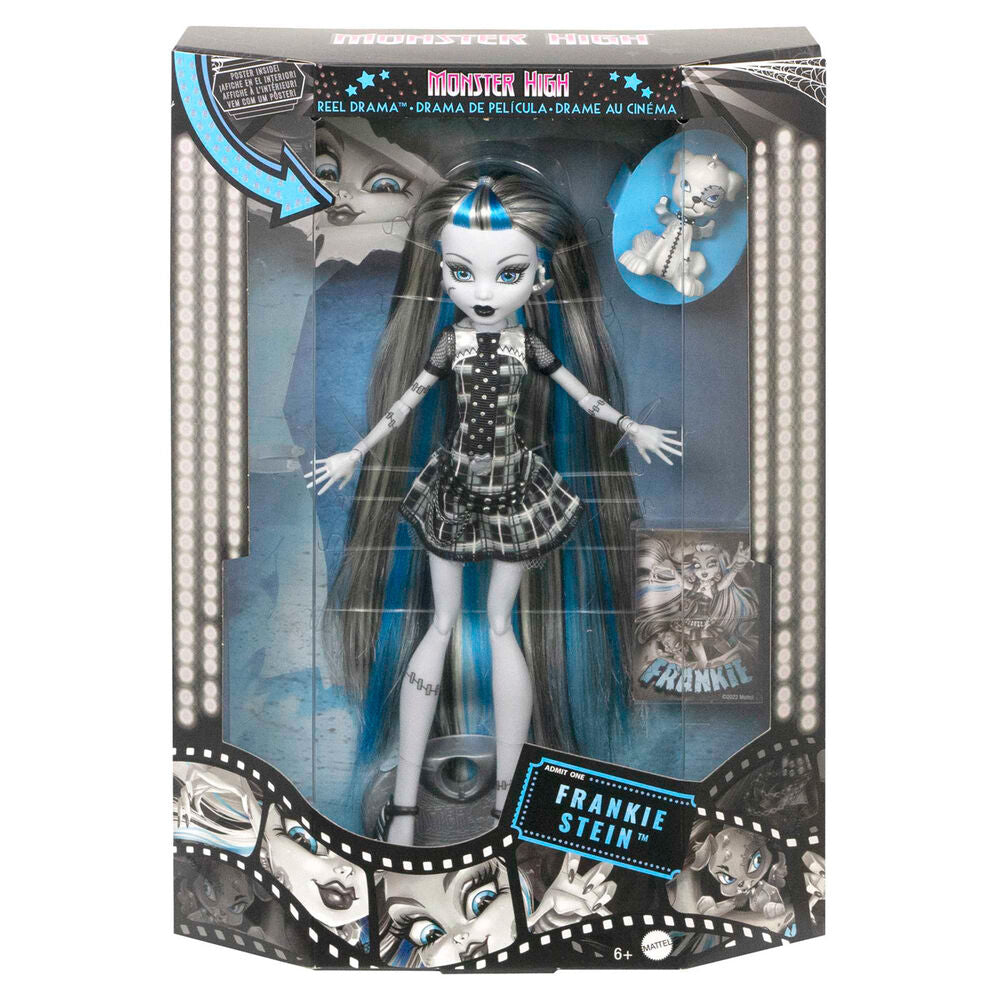 Monster High Reel Drama Frankie Stein Docka