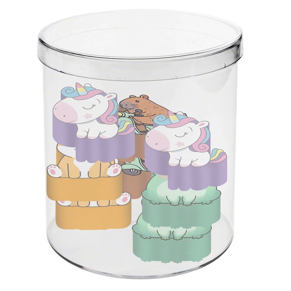 Oh My Pop! pack 4 underliners - Färgglada Suddgummin i 12-pack