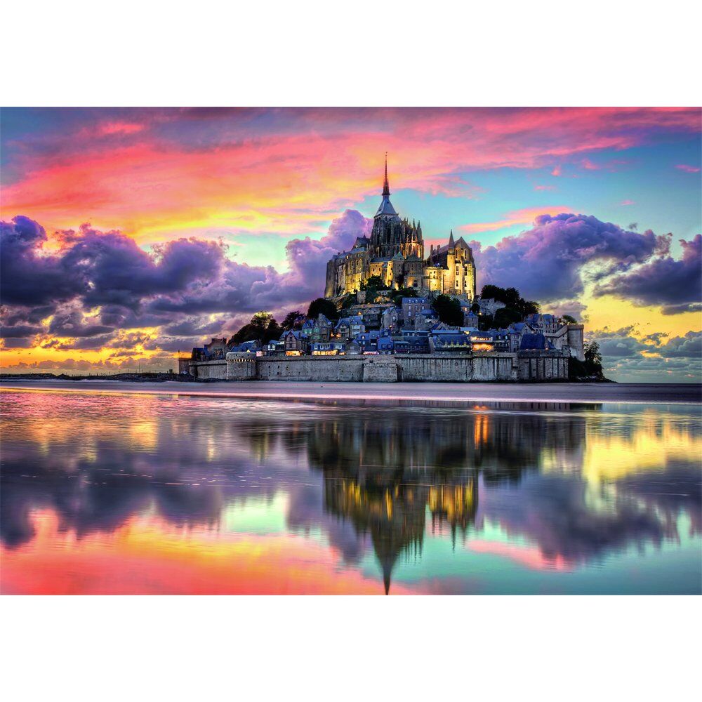 Högkvalitativt Le Magnifique Mont Saint-Michel pussel 1000 bitar