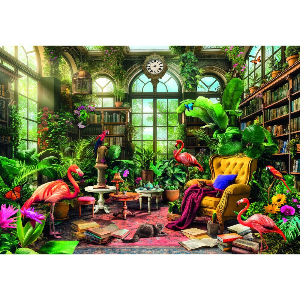 High Quality The Greenhouse Library Pussel 1000 Bitar