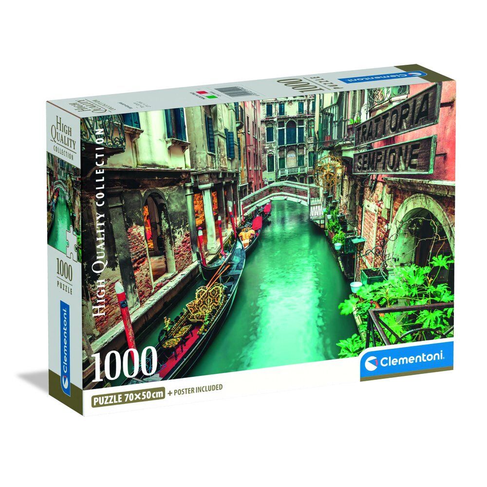 Högkvalitativ Venice Canal-pussel 1000 bitar