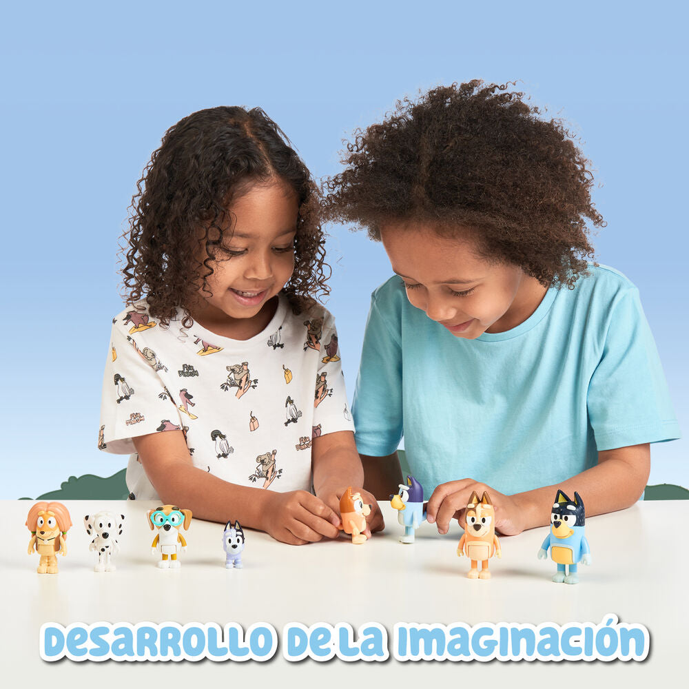 Bluey Pack med 8 Figurer