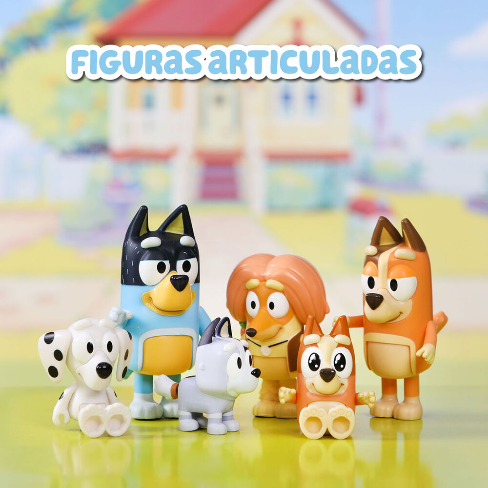 Bluey Pack med 8 Figurer
