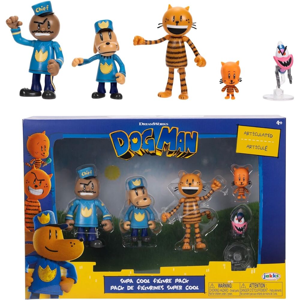Dogman Pack med 5 Figurer - 6 cm