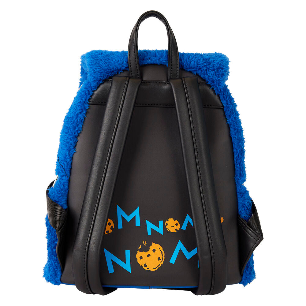 Loungefly Sesame Street Cookie Monster gosedjur Ryggsäck + purse