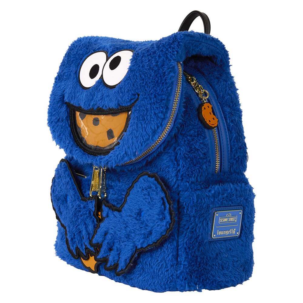 Loungefly Sesame Street Cookie Monster gosedjur Ryggsäck + purse