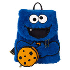 Loungefly Sesame Street Cookie Monster gosedjur Ryggsäck + purse