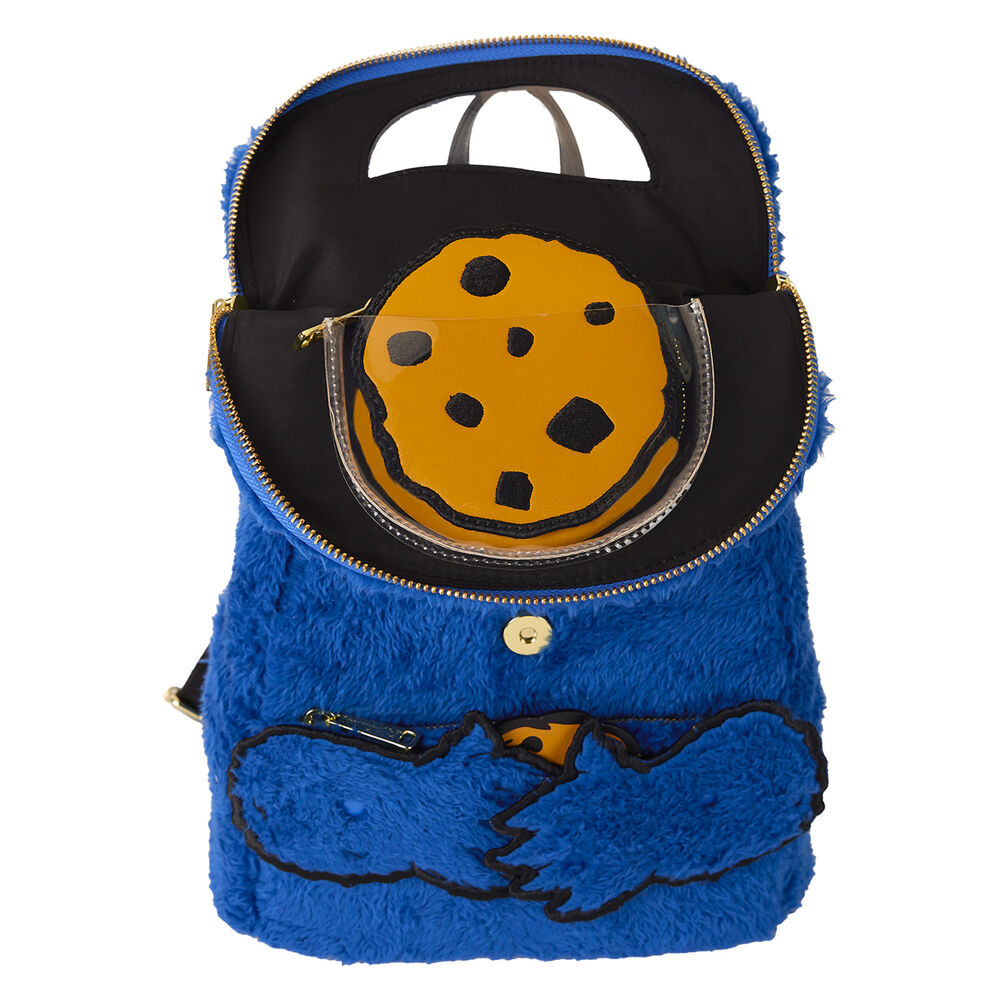 Loungefly Sesame Street Cookie Monster gosedjur Ryggsäck + purse