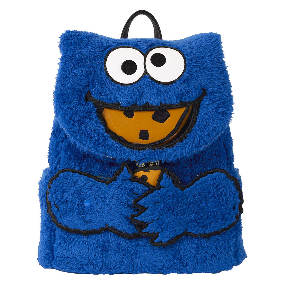 Loungefly Sesame Street Cookie Monster gosedjur Ryggsäck + purse