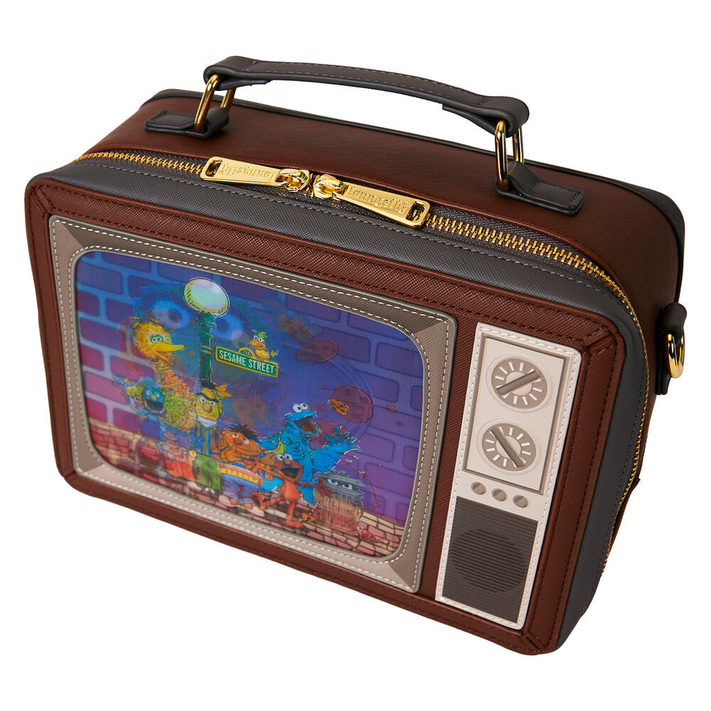 Loungefly Sesame Street Retro TV Lenticular Skulderväska