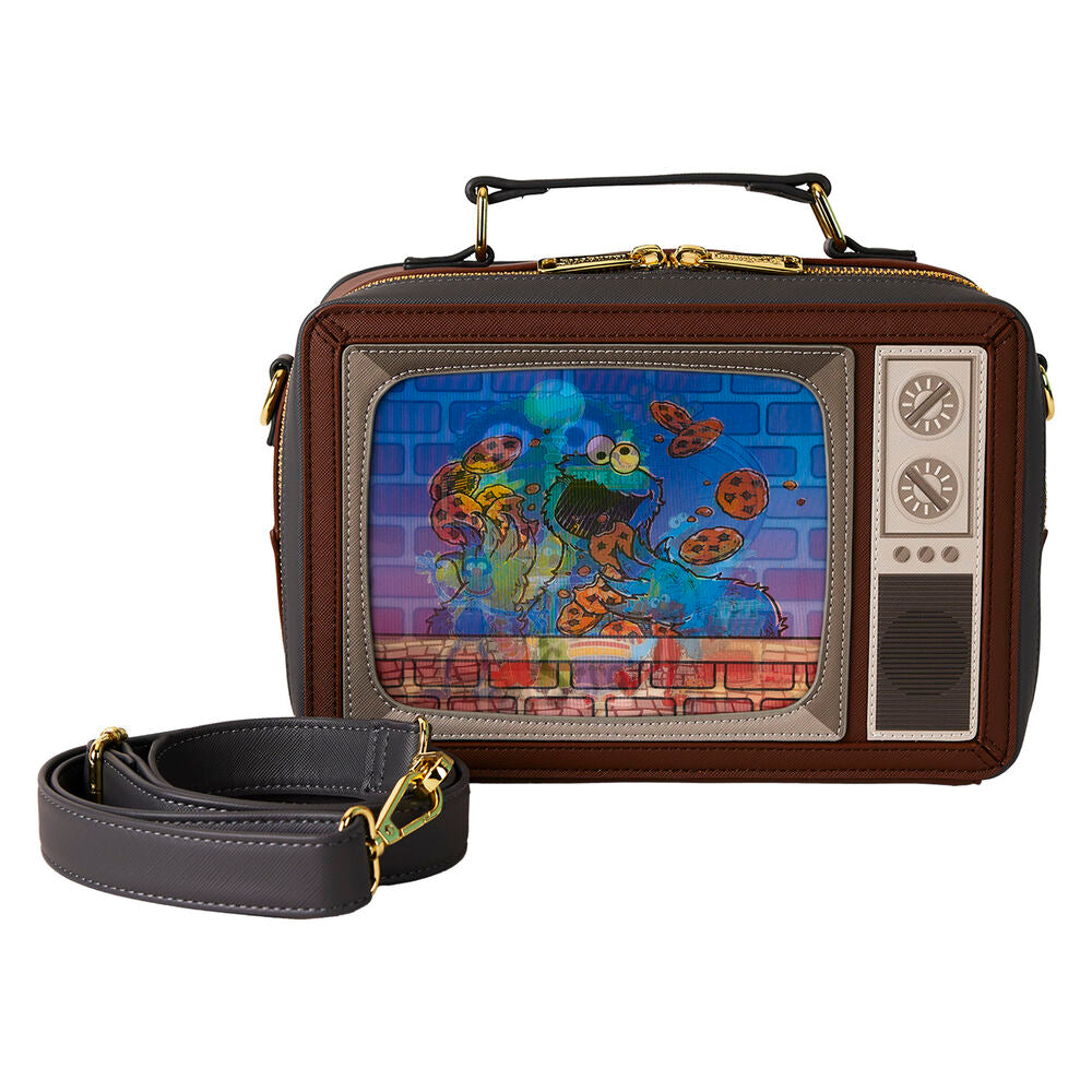Loungefly Sesame Street Retro TV Lenticular Skulderväska