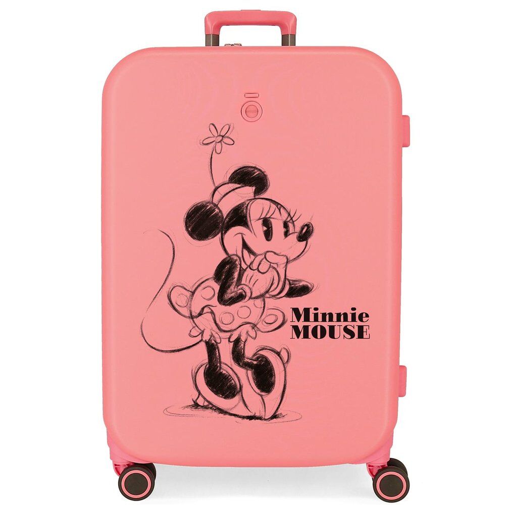 Disney Minnie Happiness ABS Ryggsäck med Hjul suitcase 70cm