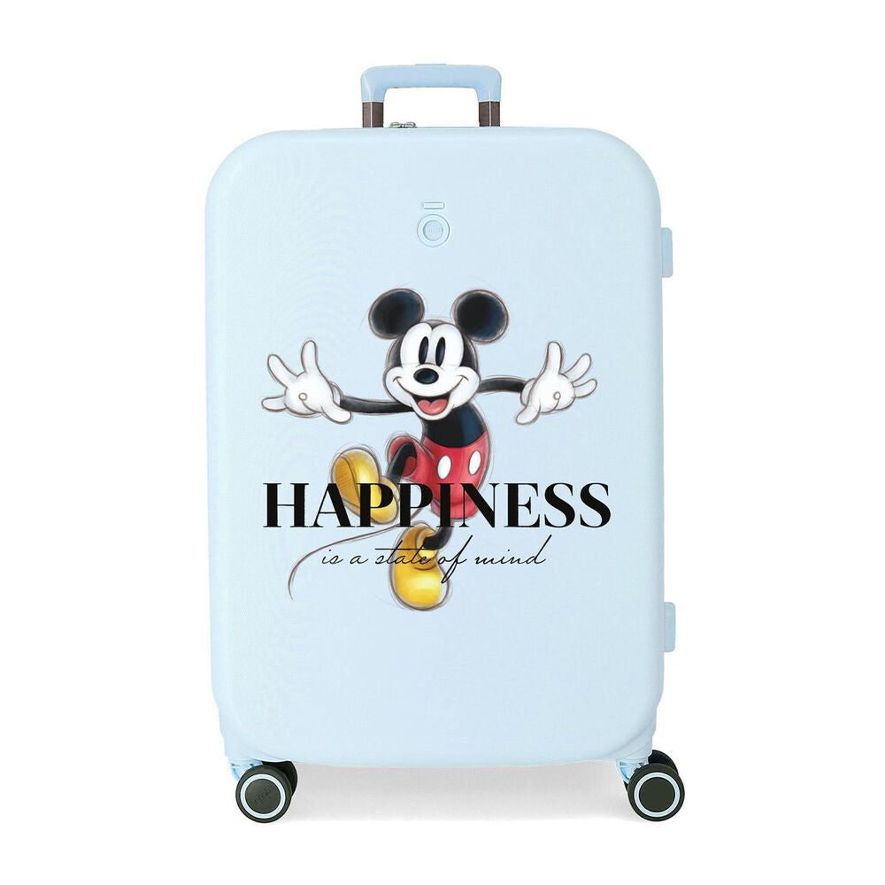 Disney Mickey Happiness ABS Ryggsäck med Hjul suitcase 70cm
