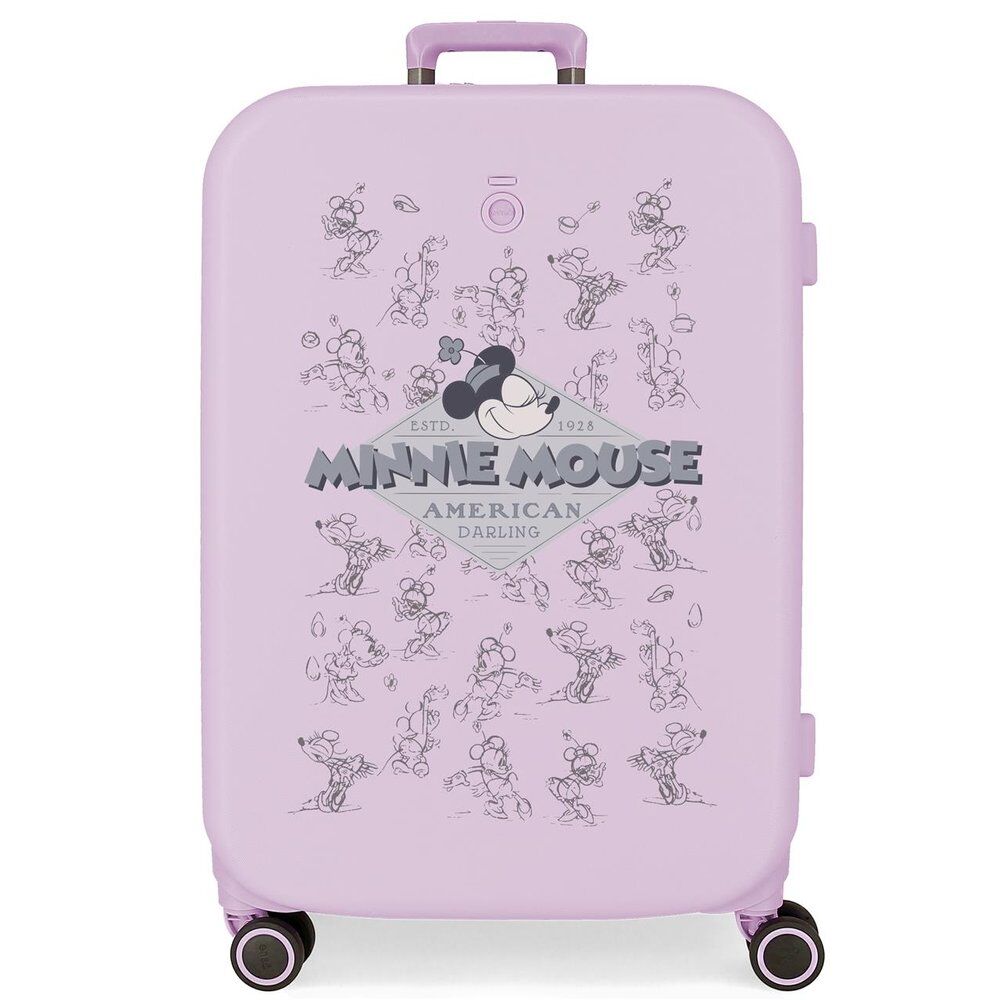 Disney Minnie Happiness ABS Ryggsäck med Hjul suitcase 70cm