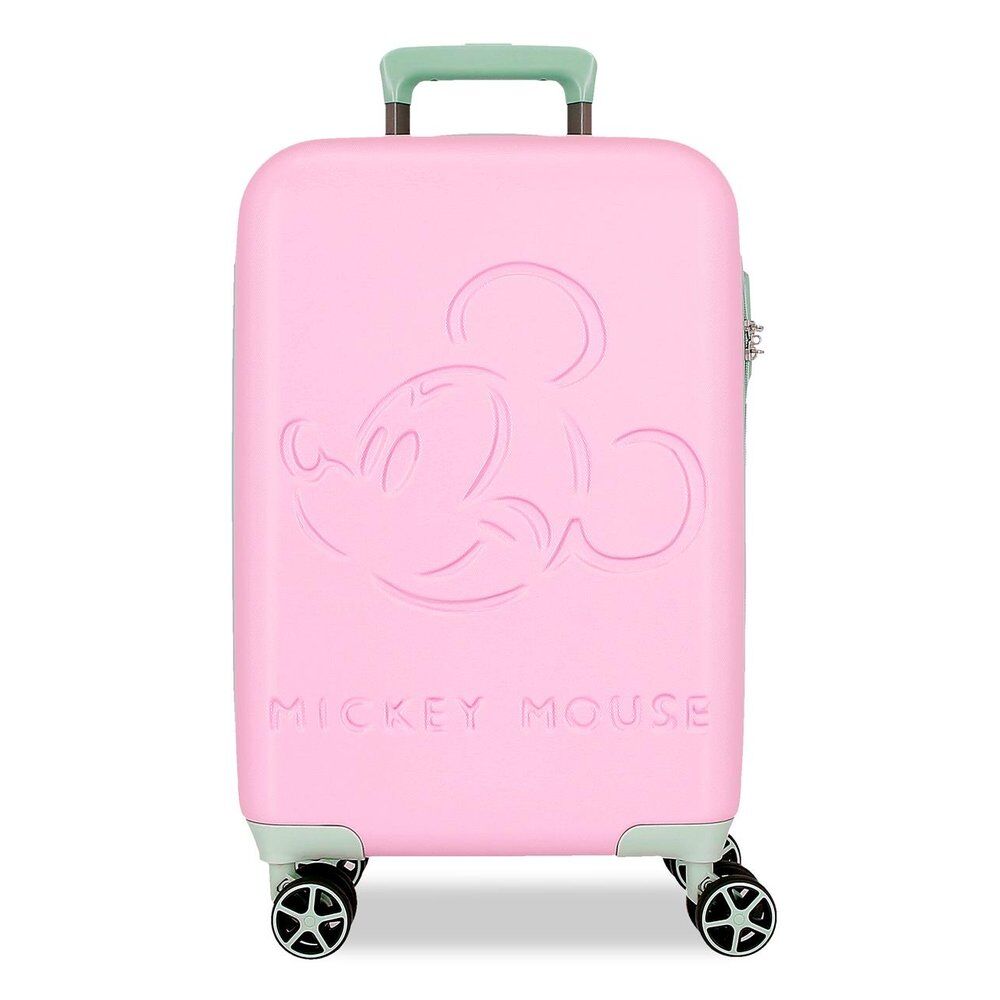 Disney Mickey Crazy Trip ABS Ryggsäck med Hjul suitcase 55cm