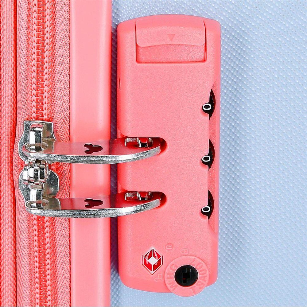 Disney Mickey Crazy Trip ABS pack 2 Ryggsäck med Hjul suitcases