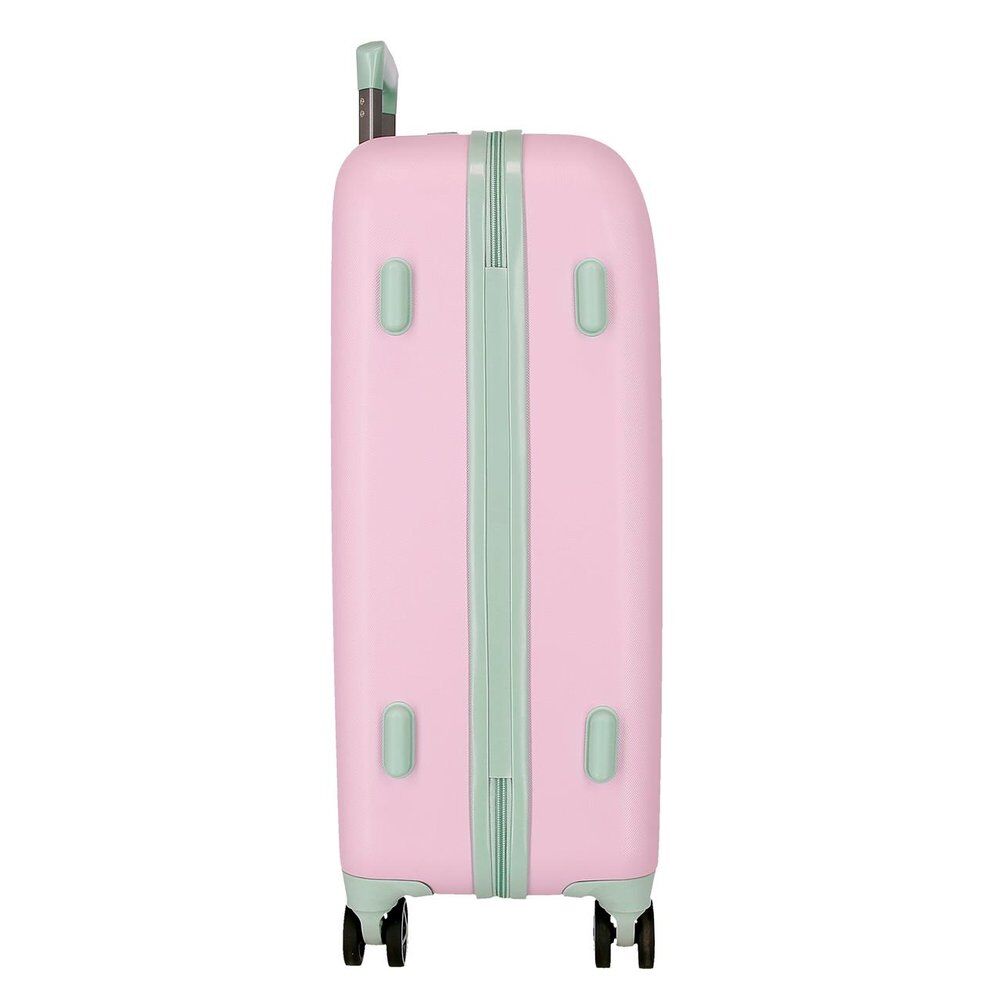 Disney Stitch Mauve ABS Ryggsäck med Hjul suitcase 60cm