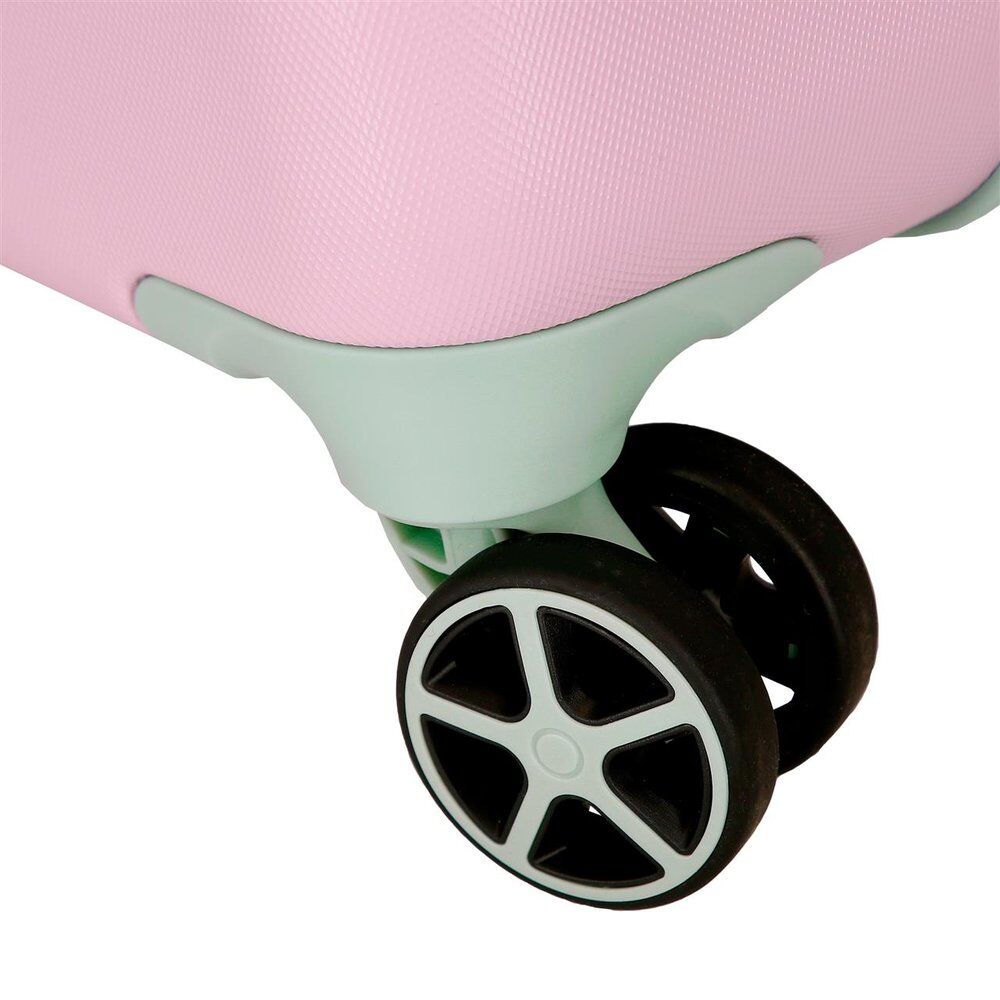 Disney Stitch Mauve ABS Ryggsäck med Hjul suitcase 60cm