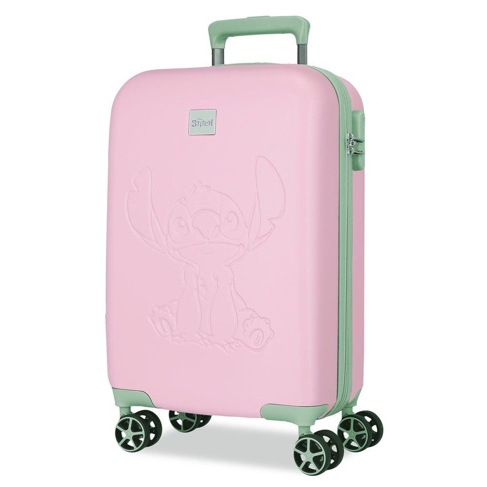 Disney Stitch Mauve ABS Ryggsäck med Hjul suitcase 55cm