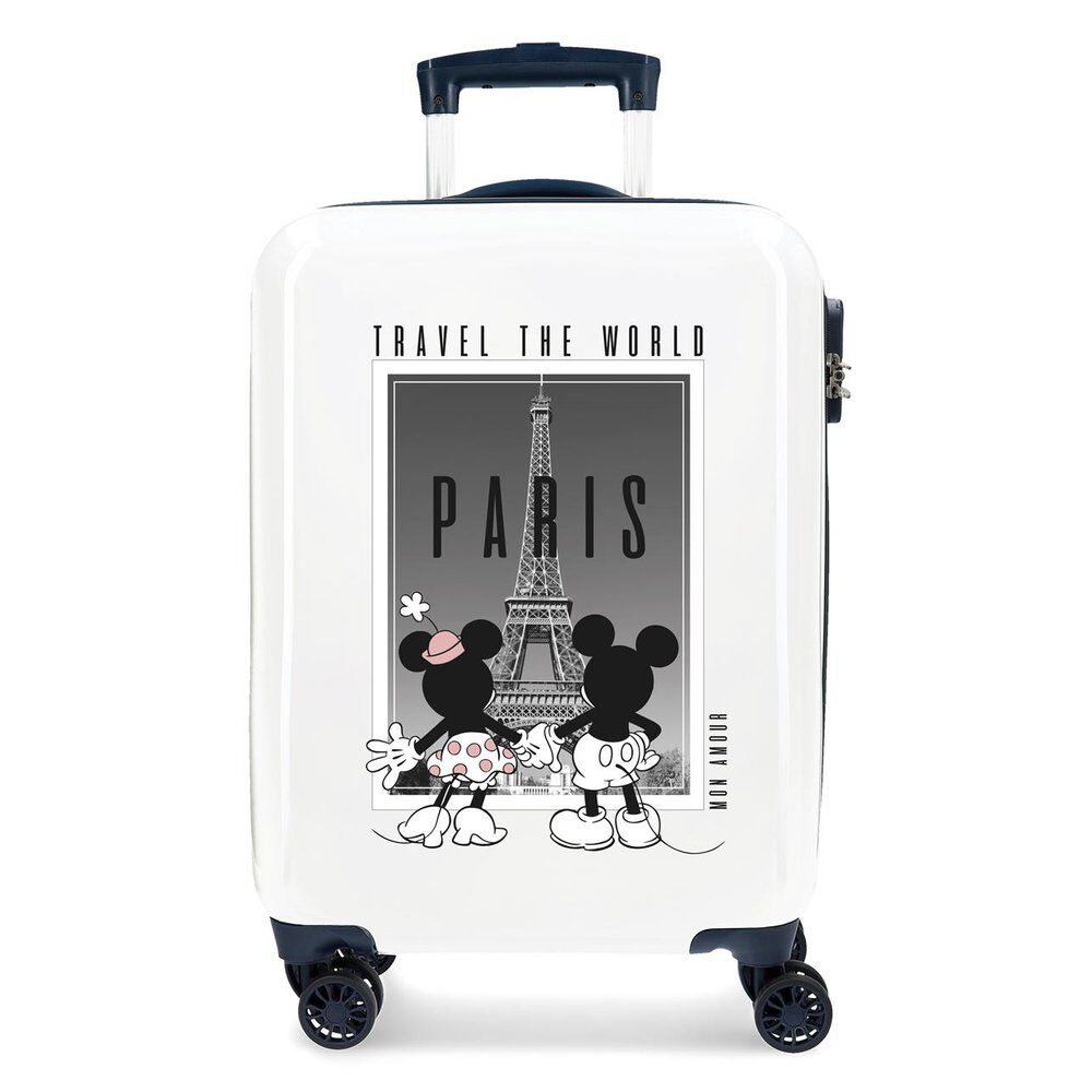 Disney Mickey & Minnie Paris ABS Ryggsäck med Hjul suitcase 55cm