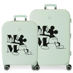 Disney Mickey Happiness ABS pack 2 Ryggsäck med Hjul Resväskor