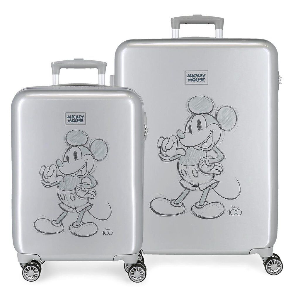 Disney Mickey ABS Pack 2 Ryggsäck med Hjul Resväskor