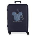 Disney Mickey Outline ABS Ryggsäck med Hjul suitcase 70cm