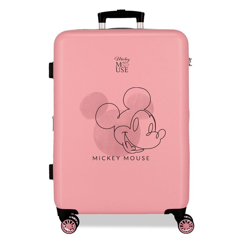 Disney Mickey Outline ABS Ryggsäck med Hjul suitcase 68cm