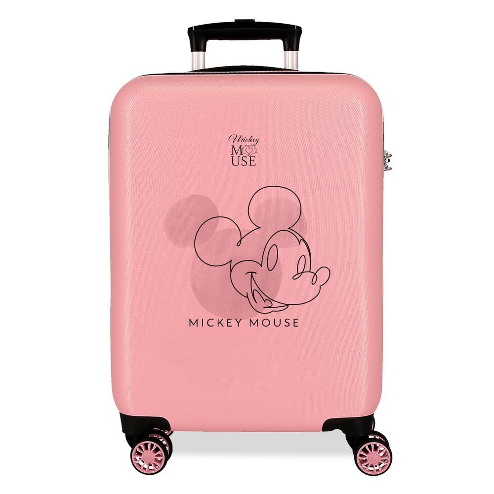 Disney Mickey Outline ABS Ryggsäck med Hjul suitcase 55cm
