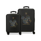 Disney Mickey Outline ABS pack 2 Ryggsäck med Hjul suitcases