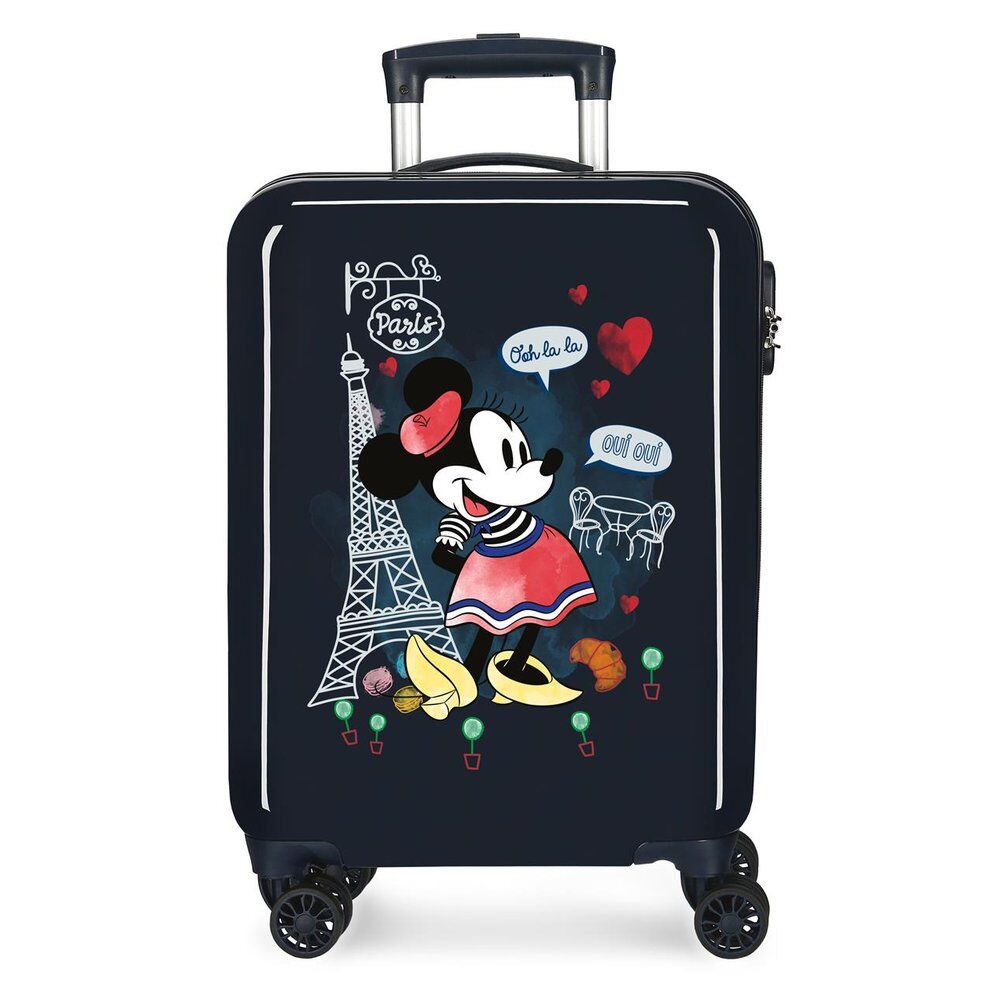 Disney Minnie Around the World Paris ABS Ryggsäck med Hjul suitcase 55cm