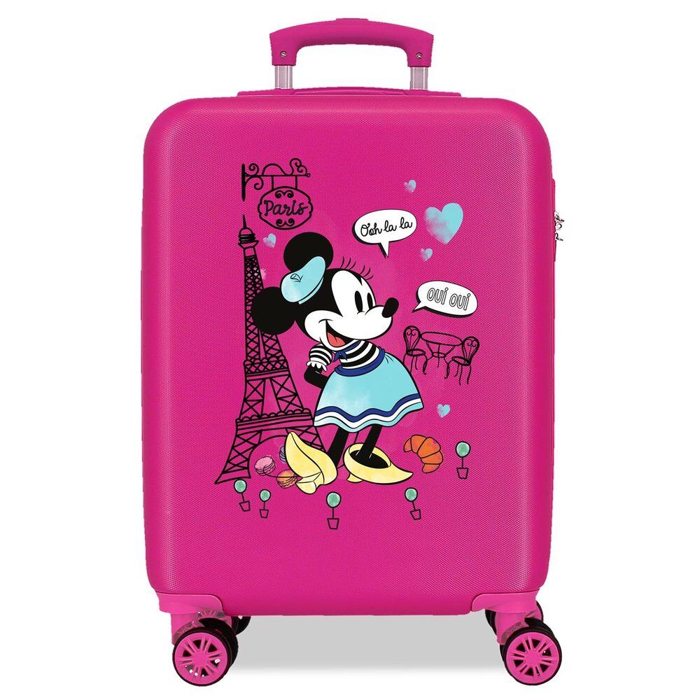Disney Minnie Around the World Paris ABS Ryggsäck med Hjul suitcase 55cm