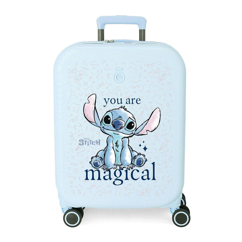 Disney Stitch You Are Magical ABS Ryggsäck med Hjul suitcase 55cm