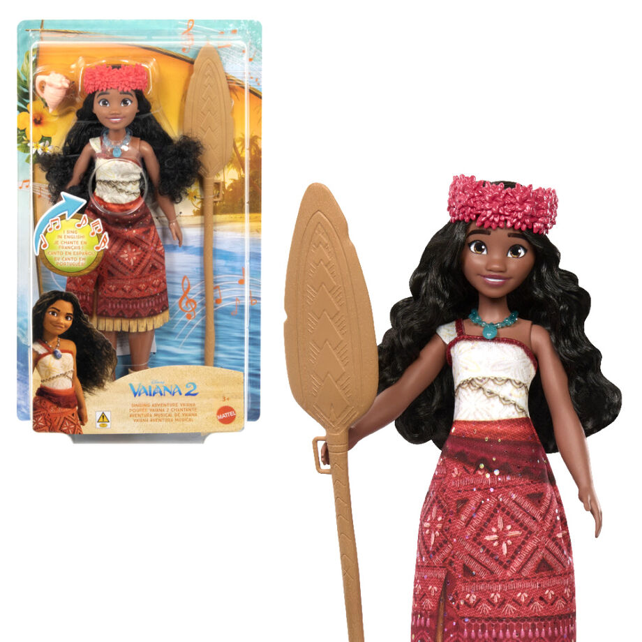 Disney Vaiana Moana 2 Sjungande Äventyr Vaiana Docka