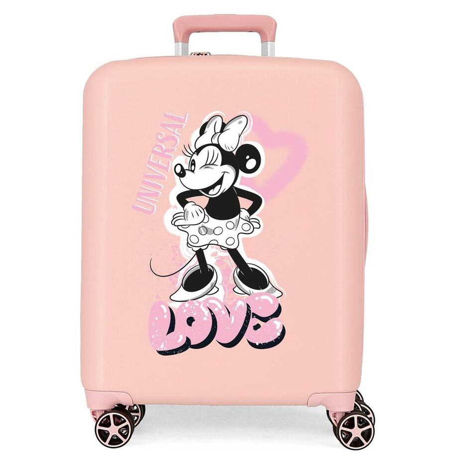 Disney Minnie Heart ABS Ryggsäck med Hjul suitcase 55cm