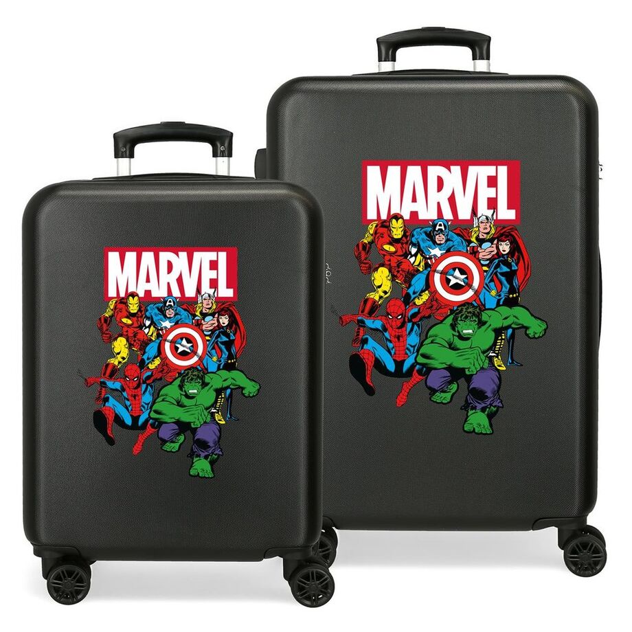 Marvel Avengers ABS Pack 2 Ryggsäck med Hjul Resväskor