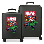 Marvel Avengers ABS Pack 2 Ryggsäck med Hjul Resväskor