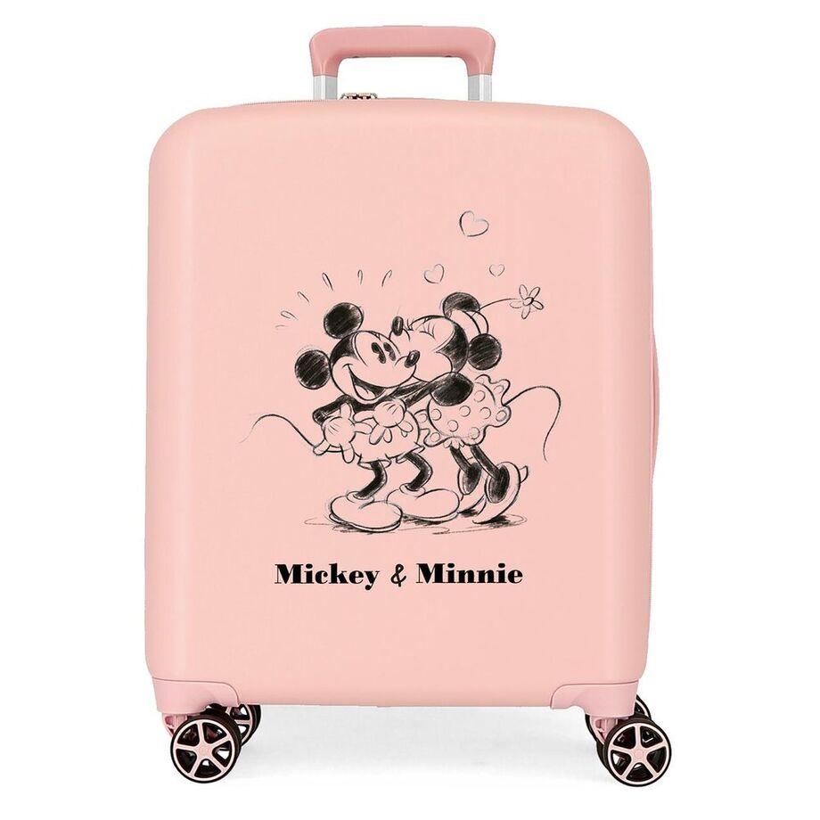 Disney Mickey & Minnie Kisses ABS Ryggsäck med Hjul suitcase 55cm