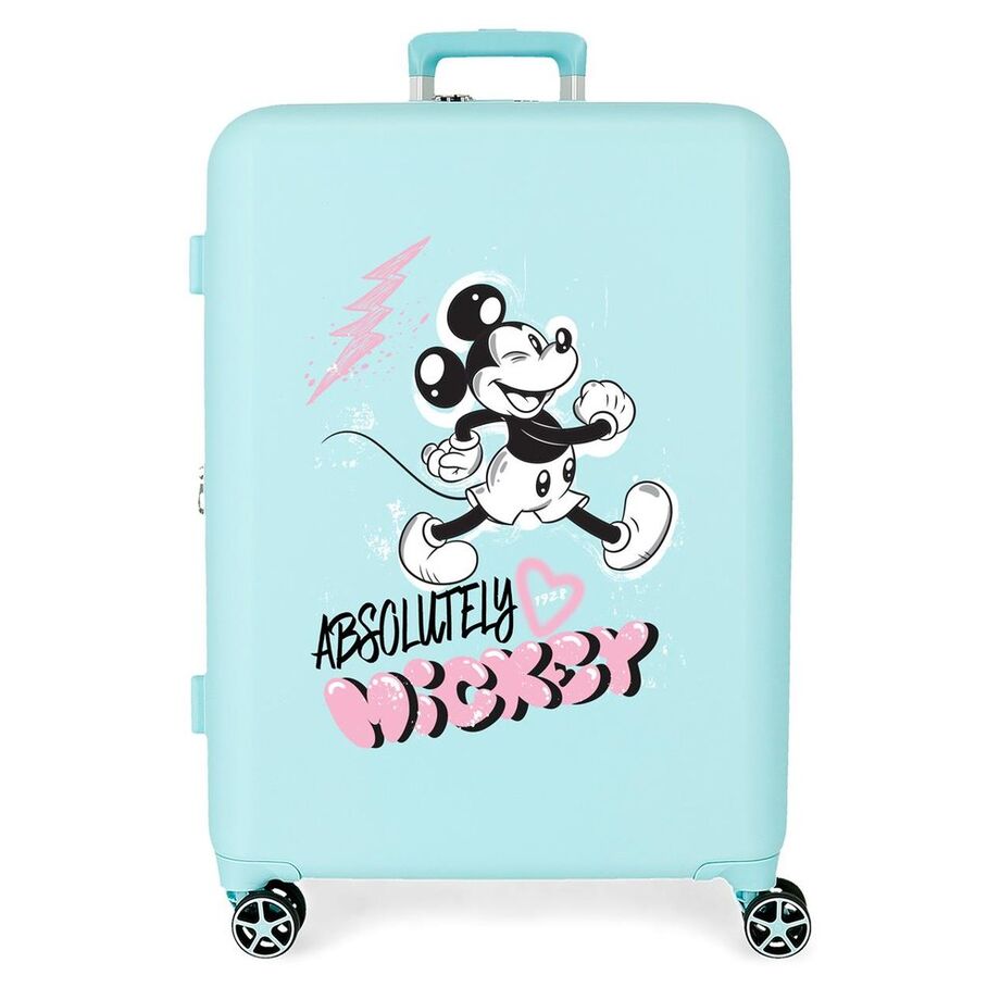 Disney Mickey &#38; Minnie Kisses ABS Ryggsäck med Hjul suitcase 70cm