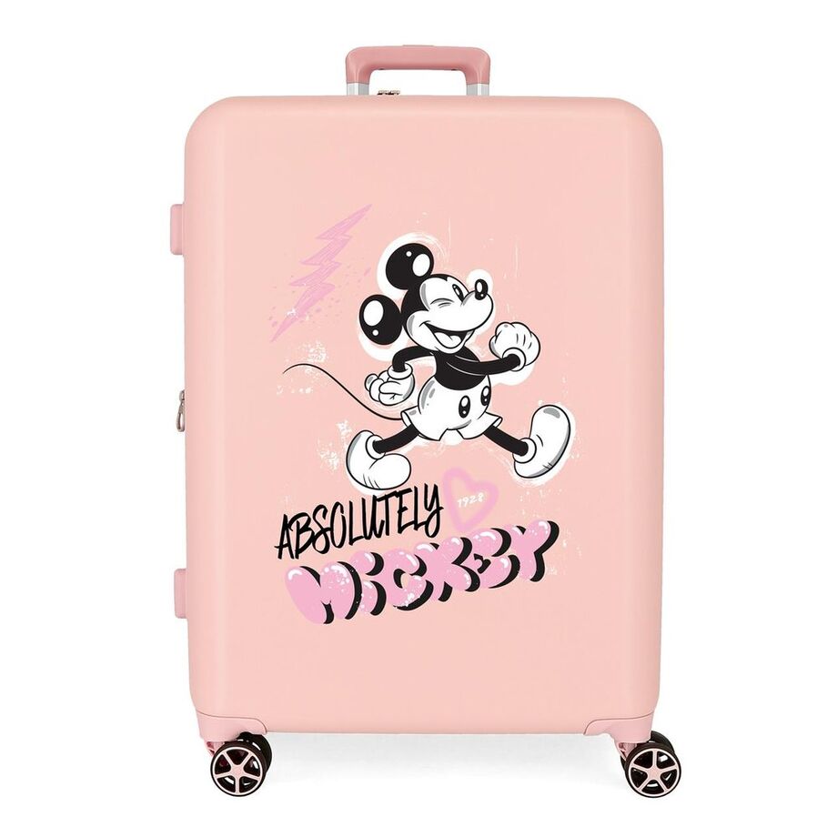 Disney Mickey Friendly ABS Ryggsäck med Hjul suitcase 70cm