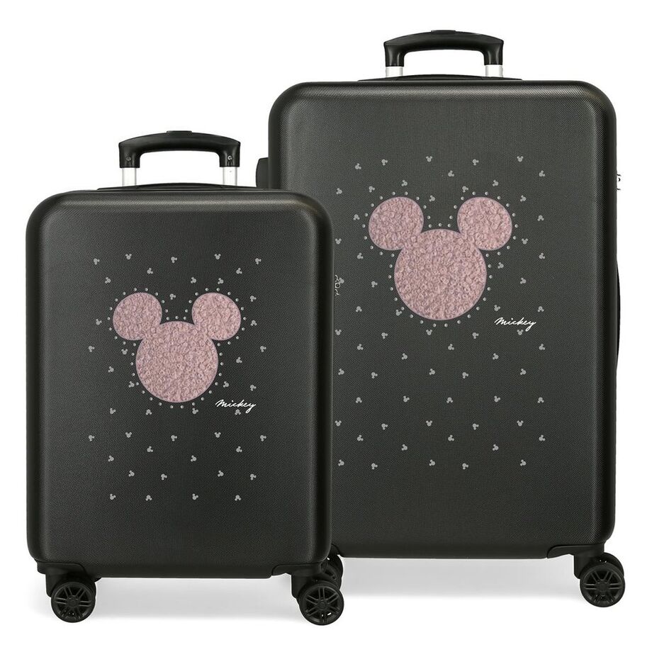 Disney Mickey Stud ABS pack 2 Ryggsäck med Hjul suitcases