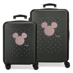 Disney Mickey Stud ABS pack 2 Ryggsäck med Hjul suitcases