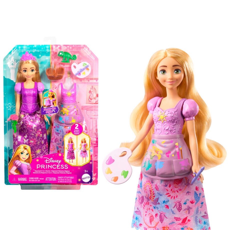 Disney Princess Rapunzel 2 i 1 berättelser docka