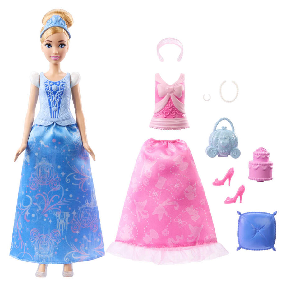 Disney Princess Cinderella 2 i 1 berättelser docka