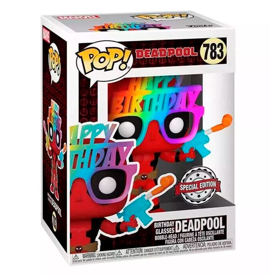 POP Figur Marvel Deadpool 30-års Födelsedagsmössa Exklusiv