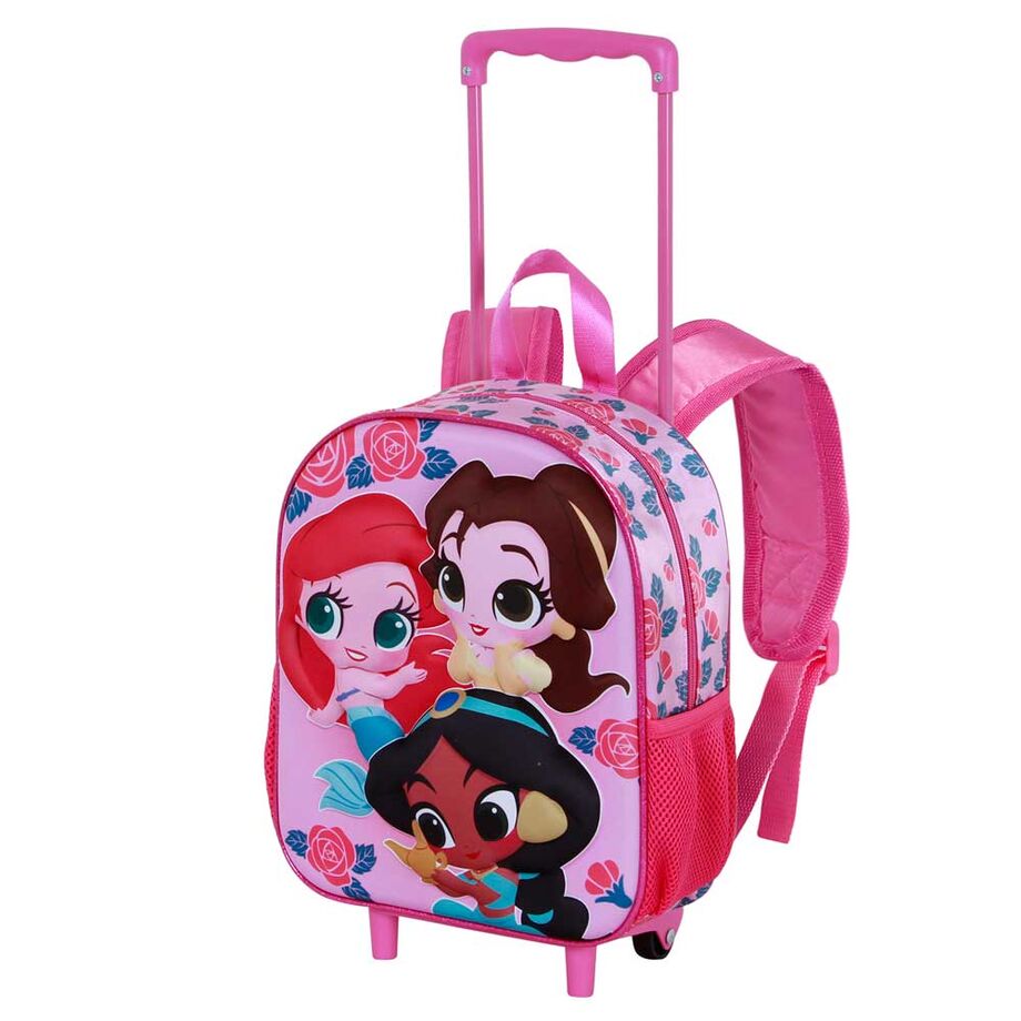 Disney Princess Flowers 3D Ryggsäck med Hjul 34cm
