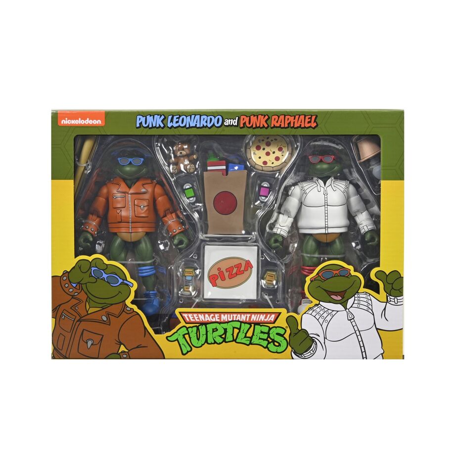 Ninja Turtles Teenage Mutant Punk Leonardo och Punk Raphael Set - 2 Figurer 18cm